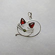 Pendentif chat dormeur 